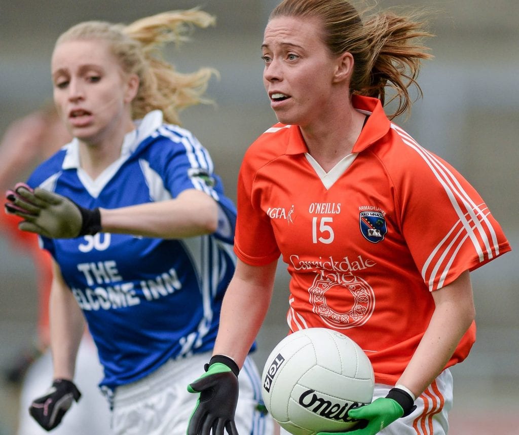 Mags McAlinden in action for Armagh