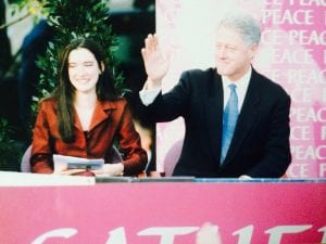 Sharon Haughey and Former US President Bill Clinton