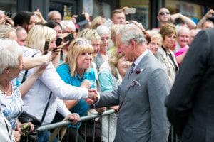 Charles and Camilla visit Yellow Door in Portadown
