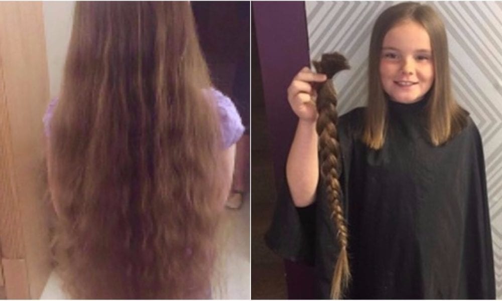 Nine-year-old Braves The Chop And Donates Hair To Little Princess Trust ...