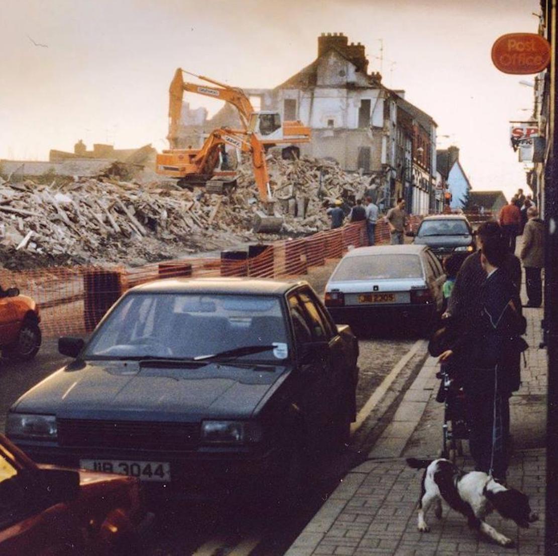 Diggers roll in to demolish Ogle Street in November 1997