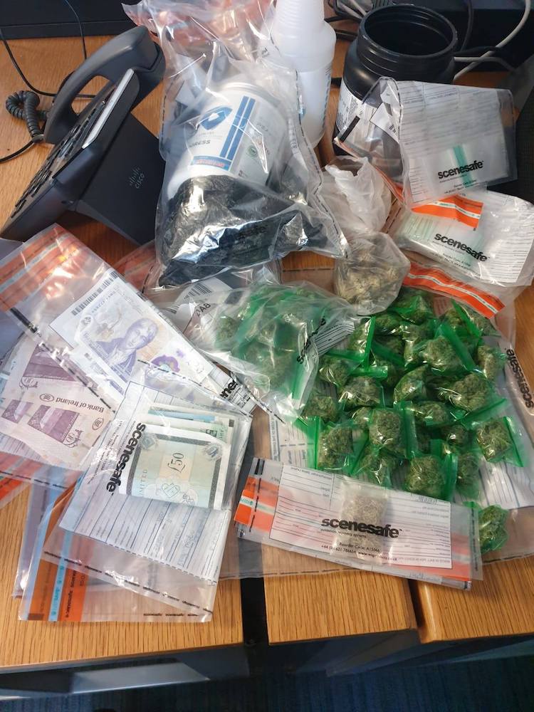 Cash drugs seized Craigavon