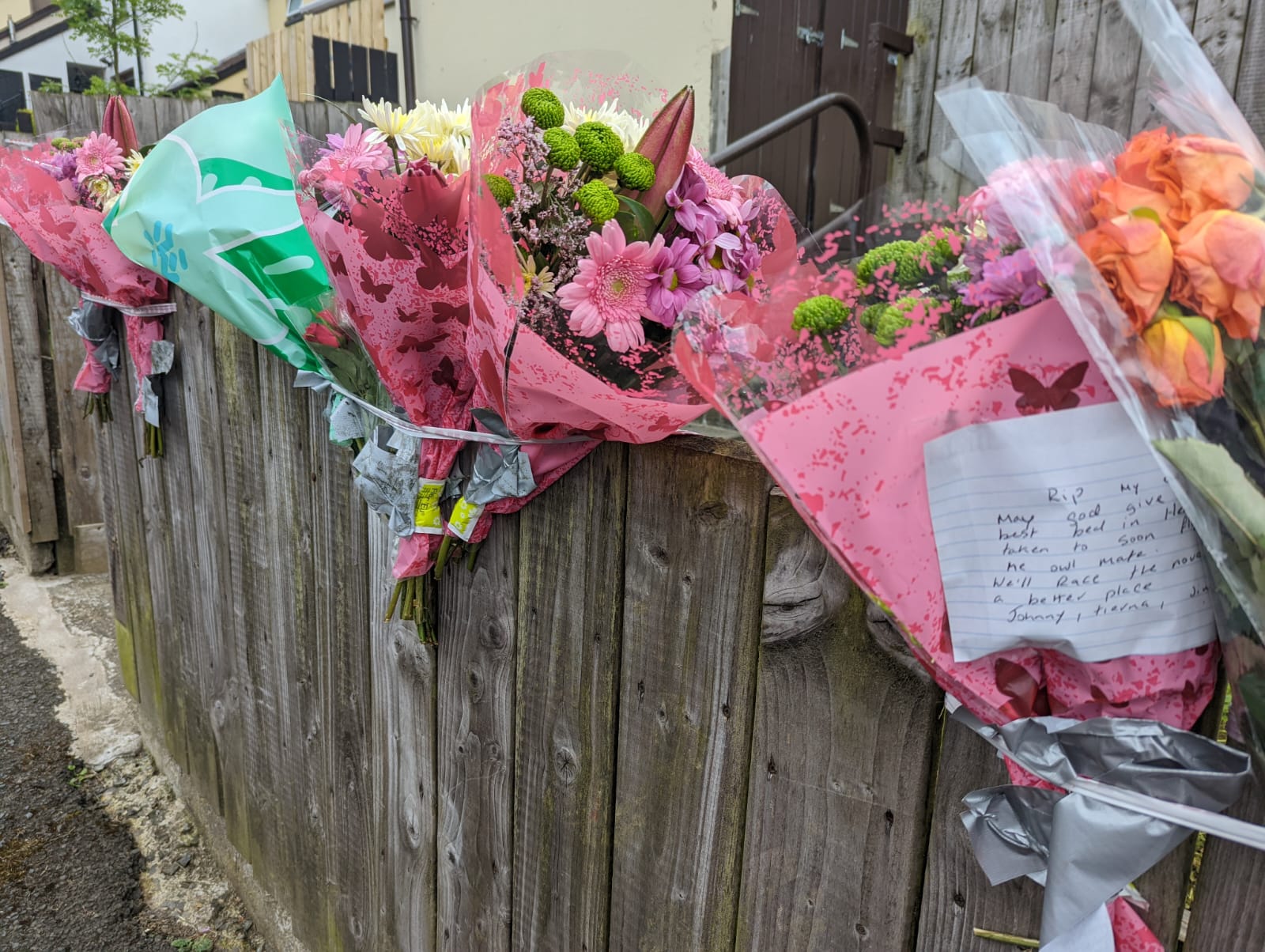 Floral tributes Eamonn O'Hanlon Gilford