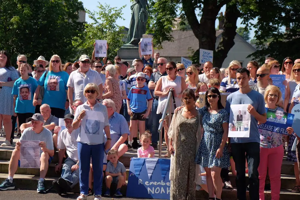 Noah Donohoe rally in Armagh