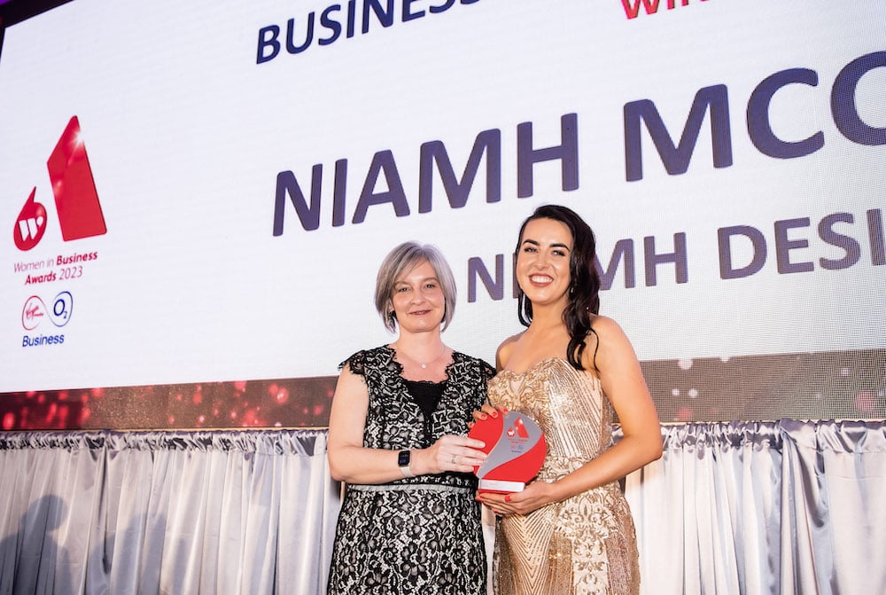Niamh McCarthy, from Lurgan, who was awarded Young Business Woman of the Year 2023
