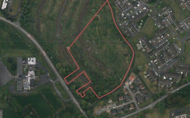 Craigavon housing aerial view