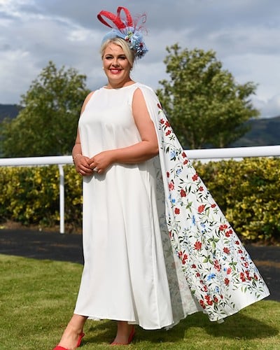 Joanna Hope Cape Bridal Dress