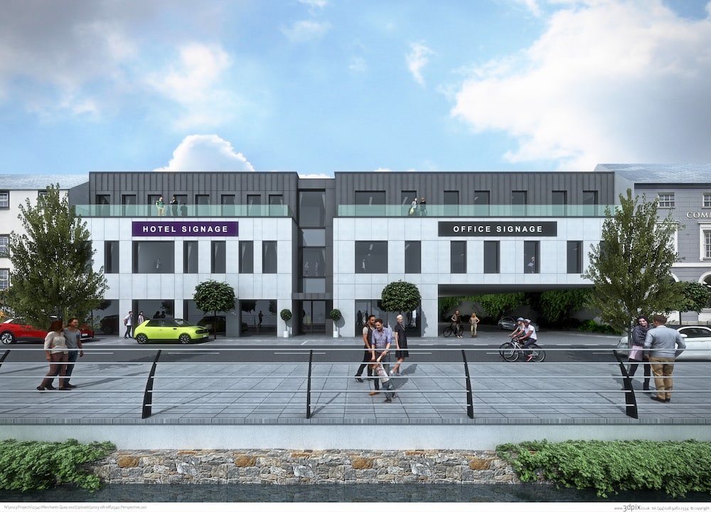 Merchant's Quay Newry Hotel and Office plans