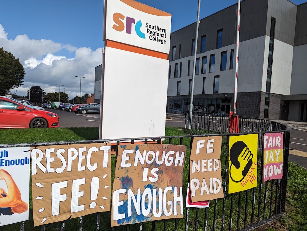 Strike action at Armagh's SRC campus
