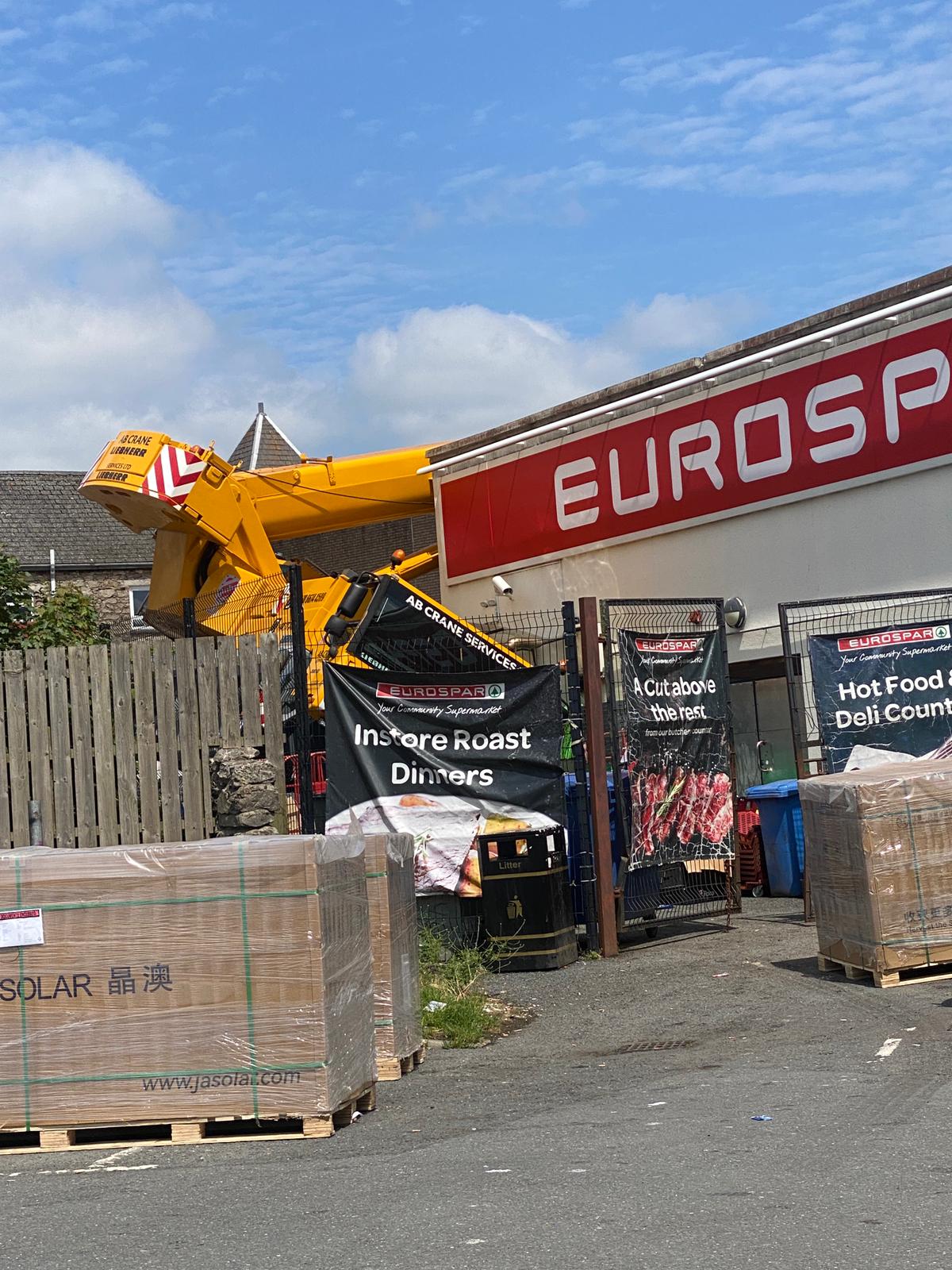 Crane toppled in Armagh
