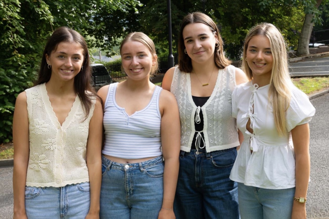 Nurses of the future! Clíodhna Agnew, Niamh McKeown, Rachel O’Donnell and Niamh McVeigh are just some of our students who will study nursing at university.