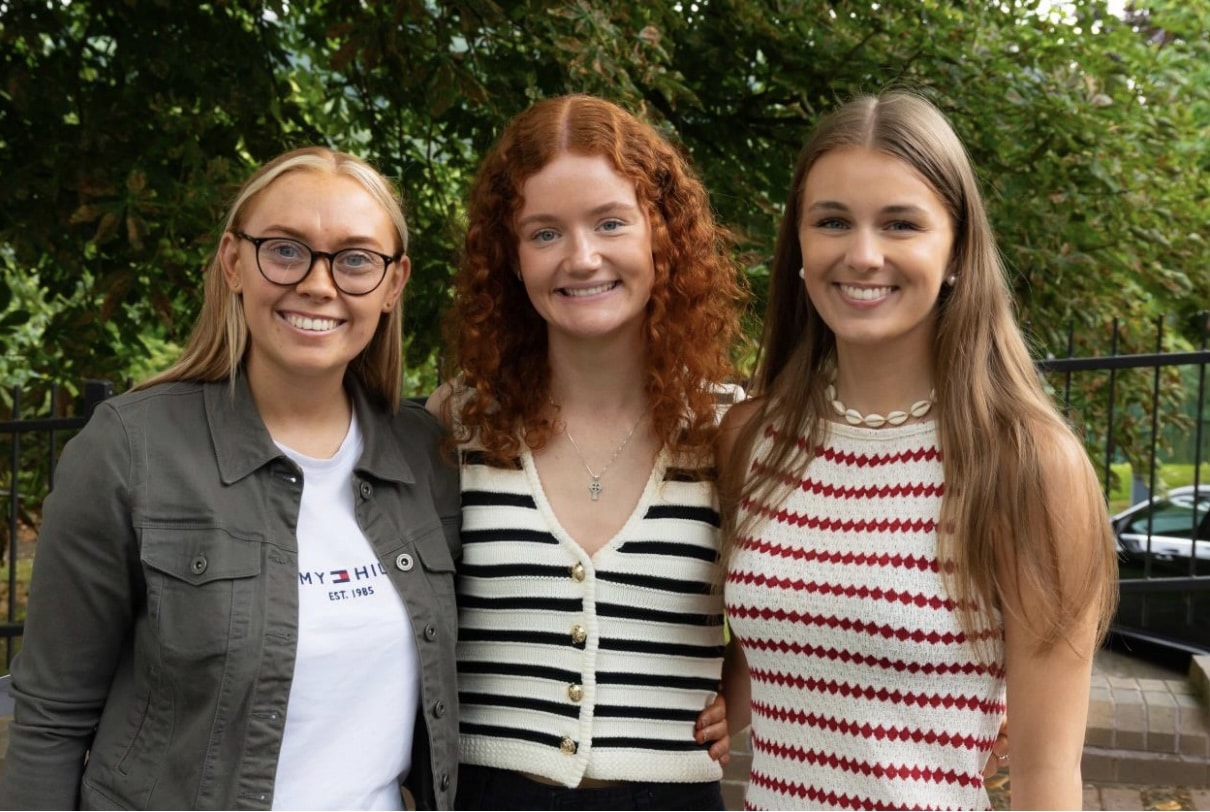 Cora Rooney, Aoife Conway and Vilte Kiausaite are each off to study new and exciting pathways. Left-right: Cora is our first ever student to gain a place to study Paramedical Science, Aoife Conway will study Veterinary Physiotherapy at Harper Adams University and Vilte has chosen to study Pharmaceutical & Cosmetic Science at Liverpool John Moores University.