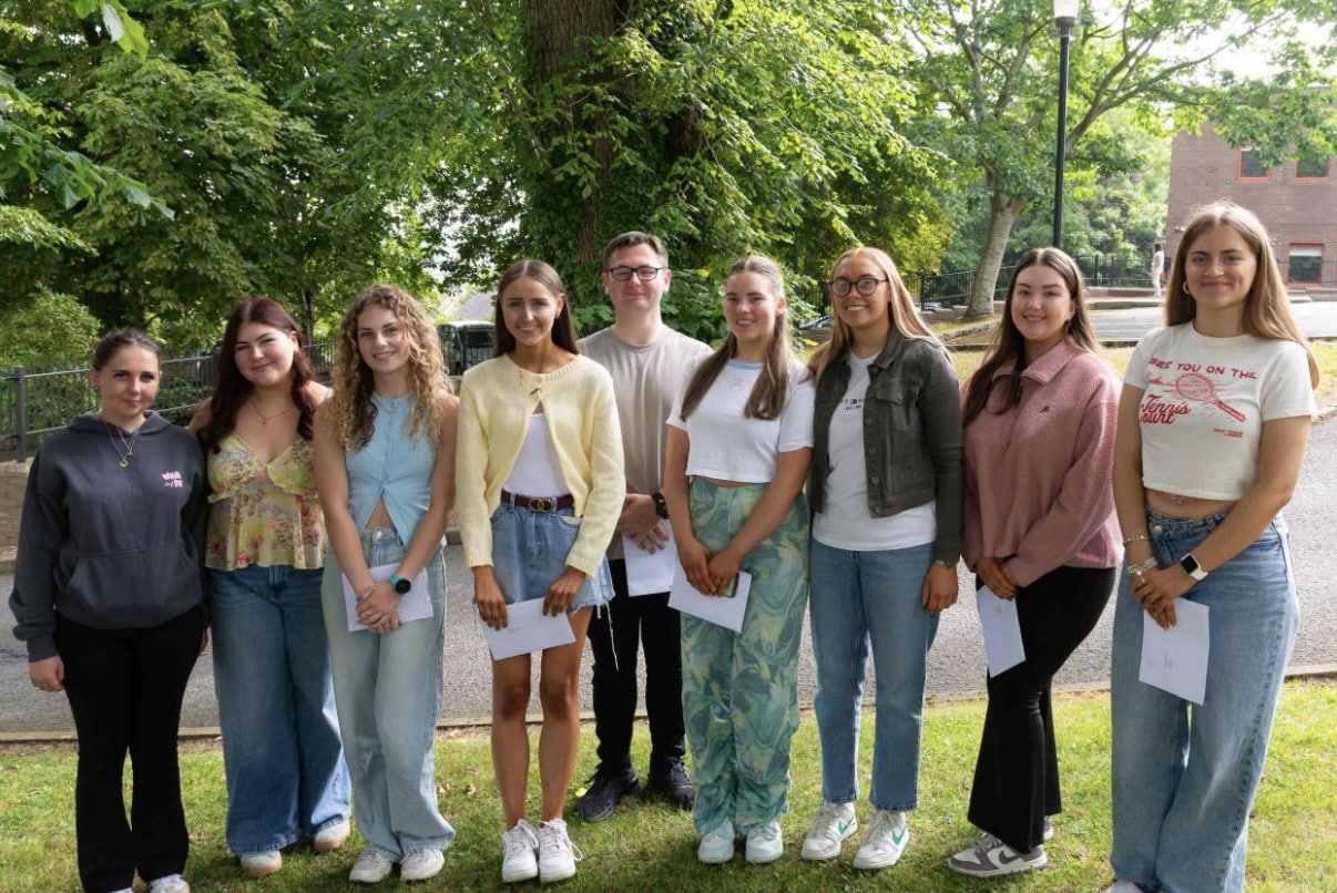 Pictured celebrating their examinations successes are some of our ColáisteChaitríona students who are now off to pursue a range of third level courses.