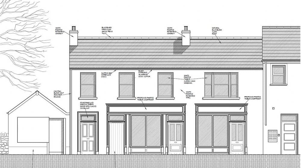 Proposed elevation for Mill Street in Gilford