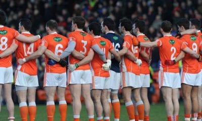 Armagh team before Tipperary game at the Athltic Grounds. Photo: John Merry
