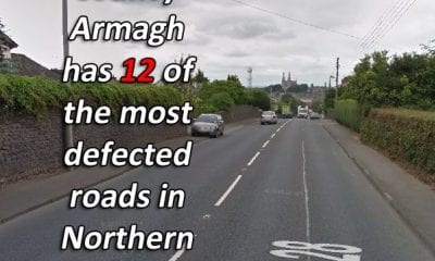 County Armagh has 12 of the most defected roads in Northern Ireland