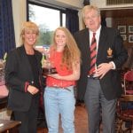 Vicky Irwin receives award as outstanding lady player of the year