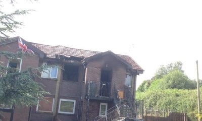Glenside, Killuney Drive, Armagh. Fire has gutted the property.