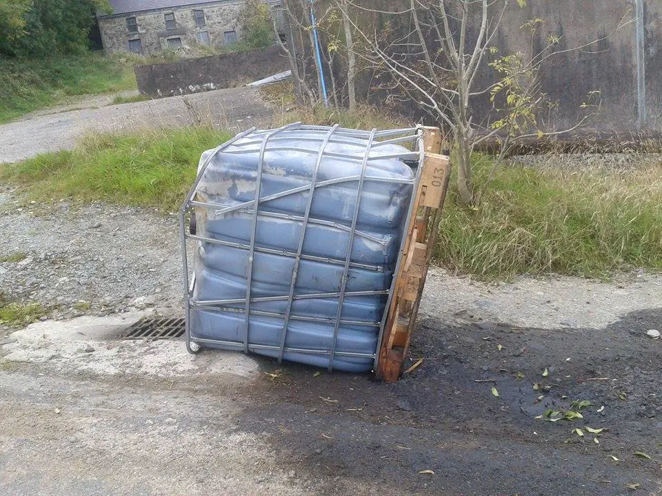 Fuel waste dumped in Upper Darkley, county Armagh