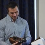 Tommy Bowe presented with pair of replica boots