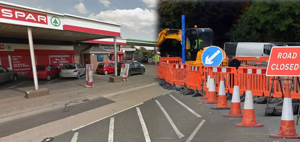 Roadworks, Newry Road