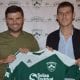 Kevin Grogan pictured left with new signing Jamie Clarke