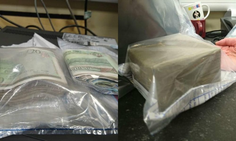 Man arrested after huge haul of drugs and £5,500 seized from parked car ...