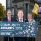 Lord Mayor Alderman Gareth Wilson is pictured at the launch of the Council’s Community Awards with Mike Reardon (Strategic Director - People) and Diane Clarke (Head of Community Development – Acting Craigavon)