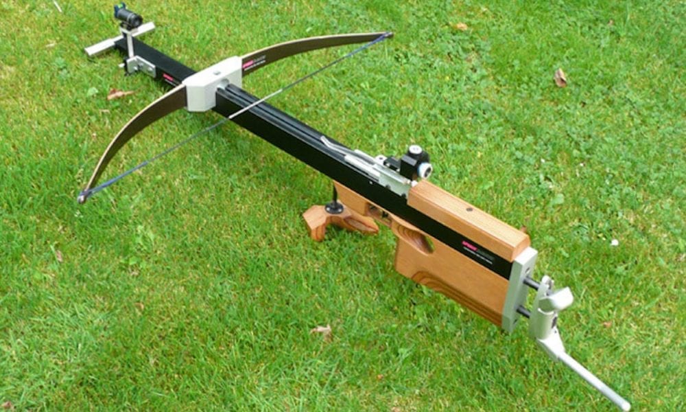 Man with crossbow threw it under car in ‘sheer panic’ after being spotted by police