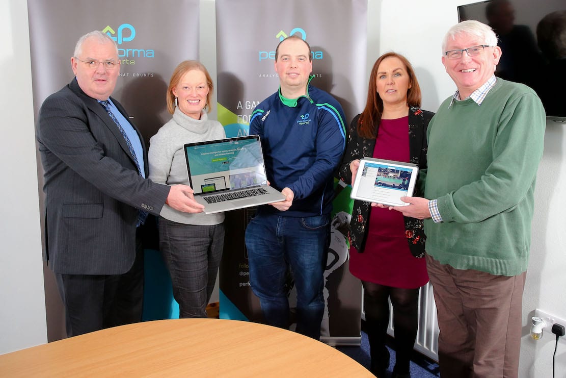 Pictured: Councillor Gordon Kennedy, Therese Rafferty, Head of Department: Regeneration, Danny Turley, CEO of PS, Elaine Cullen, Rural Development Programme Manager, and Bryan McLaughlin – LAG Chairperson.