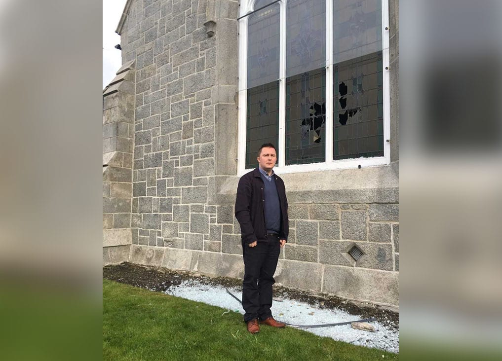 UUP councillor David Taylor pictured at First Presbyterian Church Non Subscribing Newry.