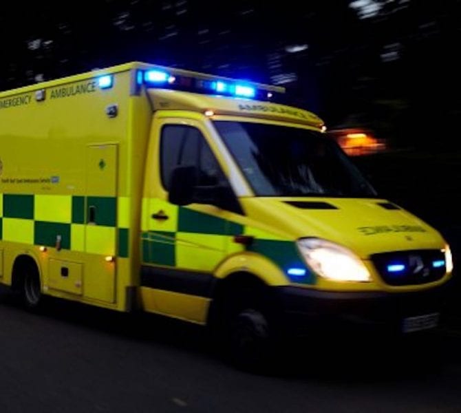 Ambulance at night