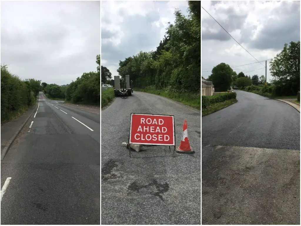 Roadworks Derrymacash