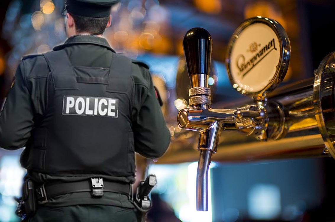 Beer pub alcohol police