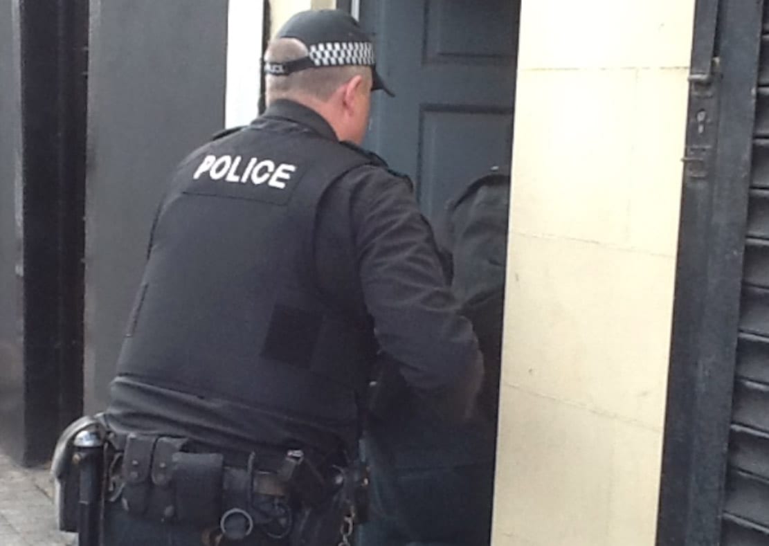 PSNI police search raid