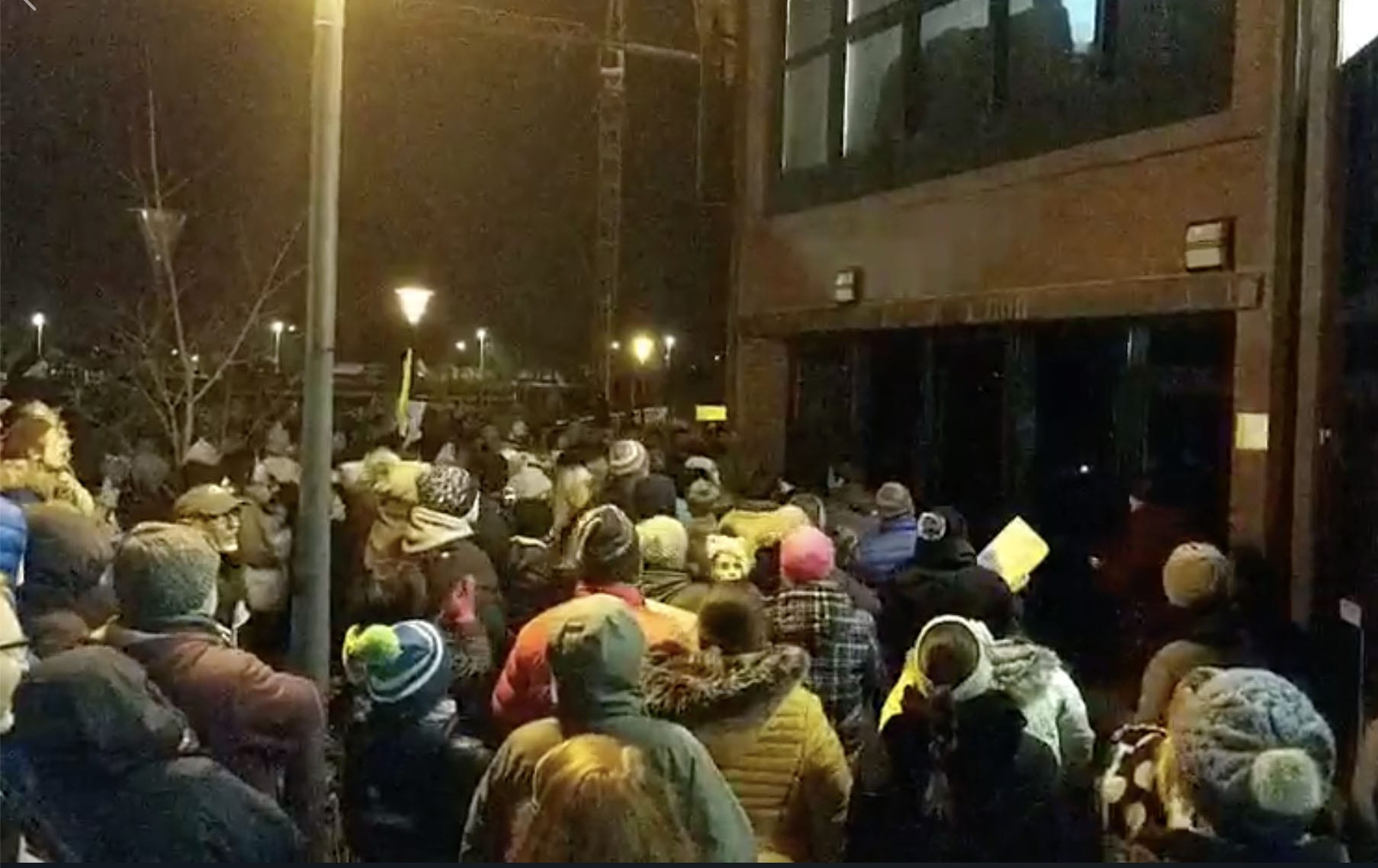 Craigavon Civic Centre protest