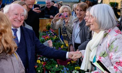President Michael D. Higgins and his wife Sabina visited An Tobar in Silverbridge on Thursday 7 February. Photograph: Columba O'Hare/ Newry.ie