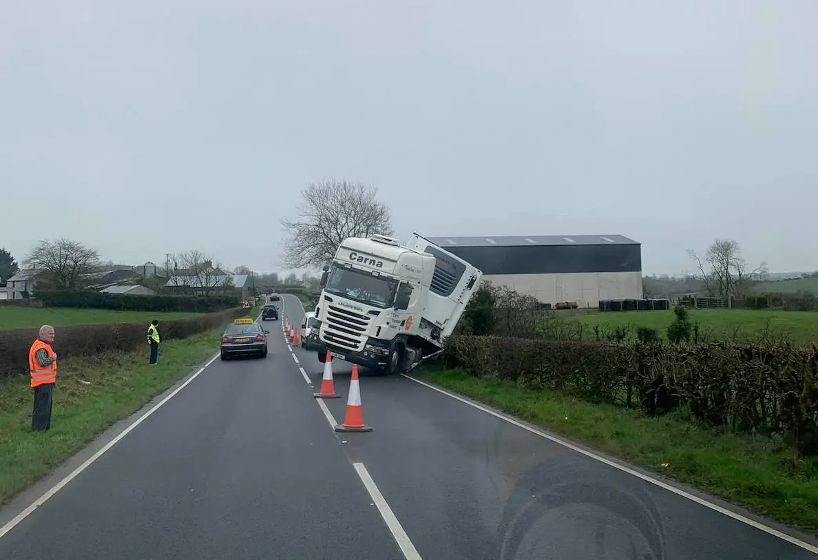 Lorry crash Keady