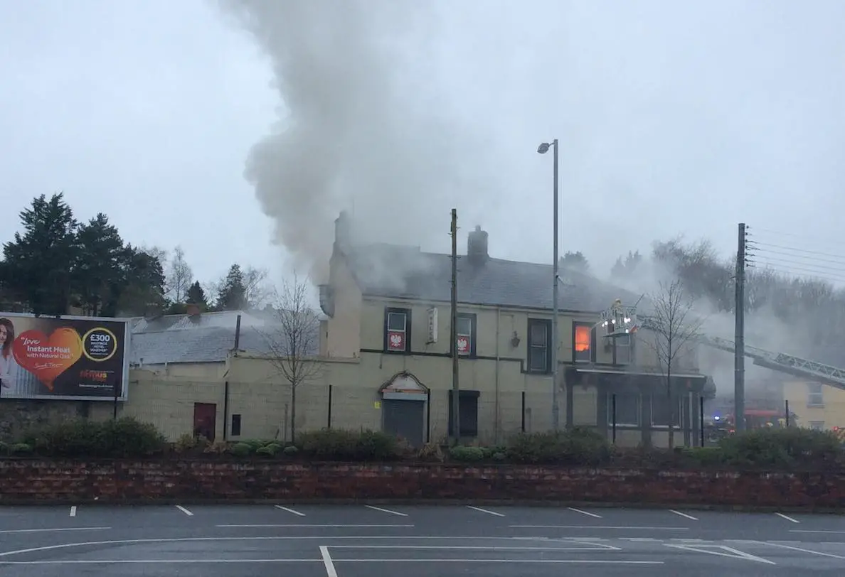 Northern bar fire Armagh