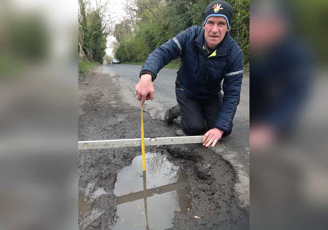 Terry Hearty Crossmaglen pothole