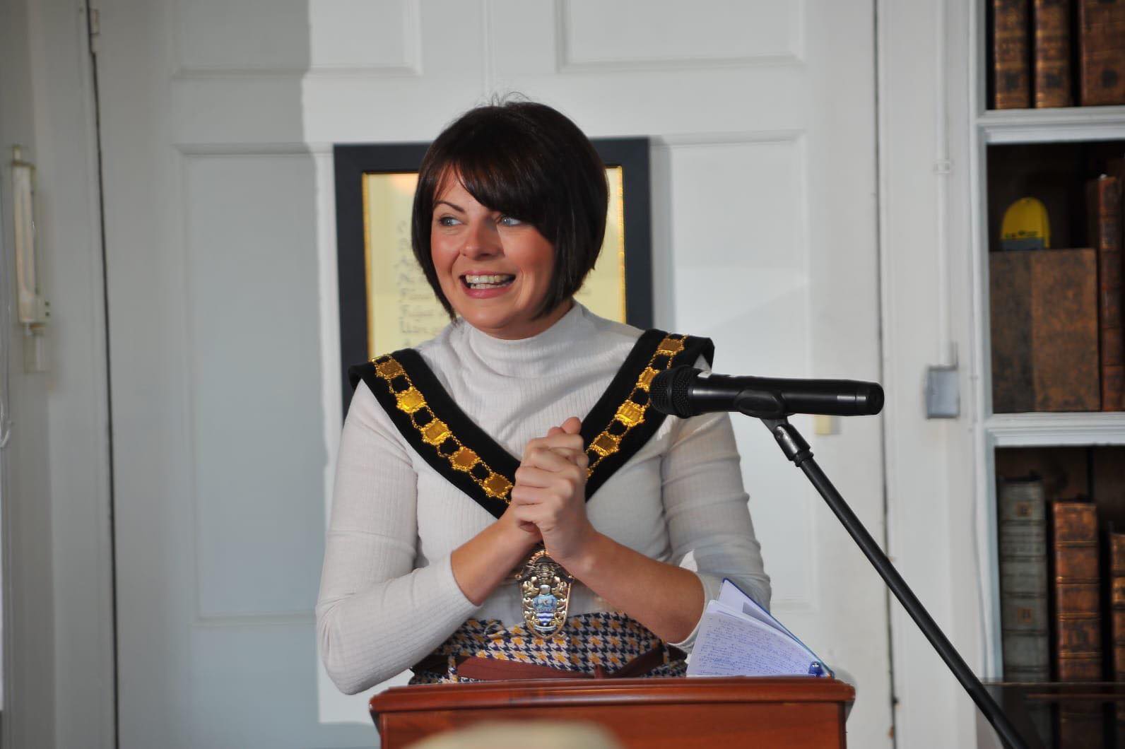 Outgoing Armagh, Banbridge and Craigavon Lord Mayor councillor Julie Flaherty