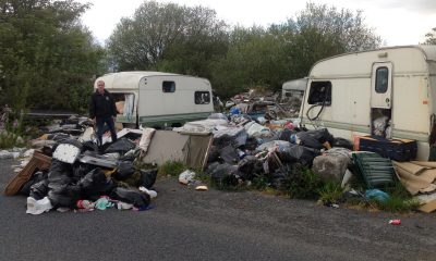 Caravan park dump in Crossmaglen, south Armagh