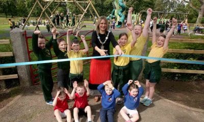 Official opening of Tannaghmore Gardens play park in Craigavon