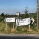Roads and signs left to ruin in Darkley
