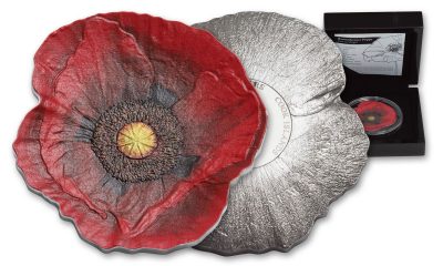 Silver Poppy of Remembrance