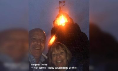 Margaret and James Tinsley bonfire
