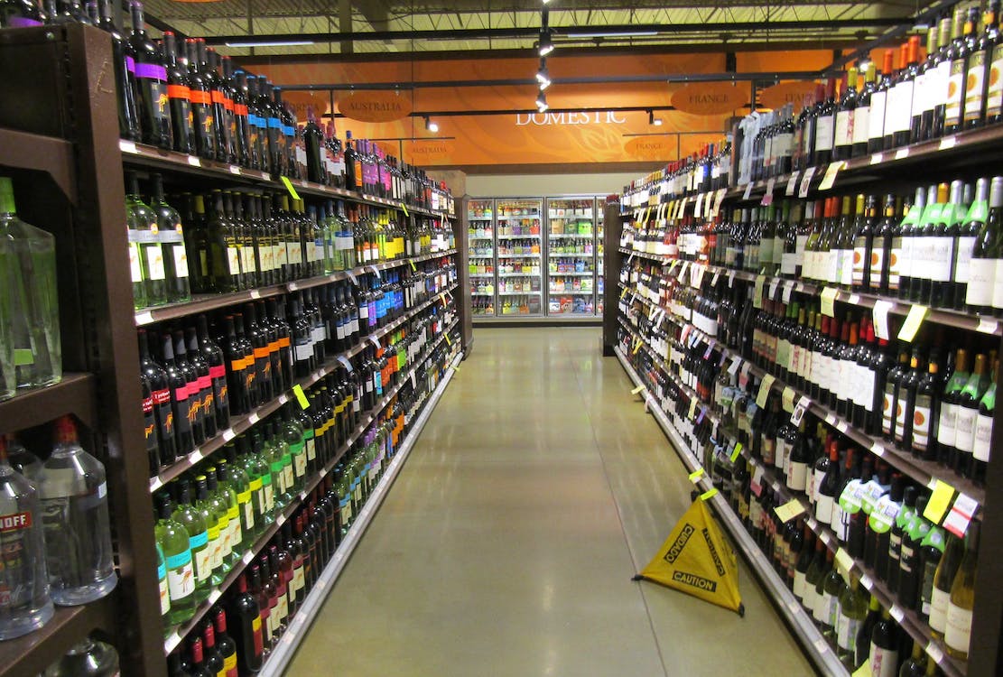 Alcohol aisle