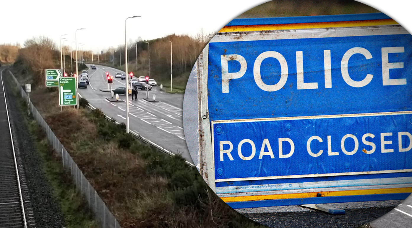 Northway in Portadown closed due to road traffic collision Armagh I