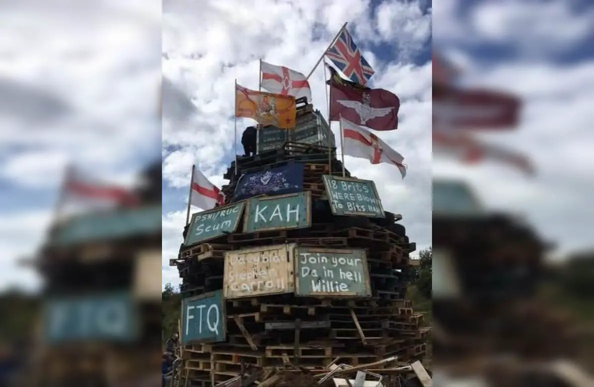 Parkhead bonfire