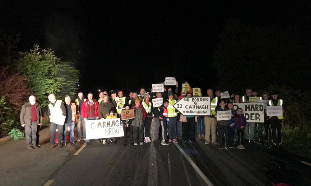 Young and old gather at Brexit border protests across Co Armagh Armagh I